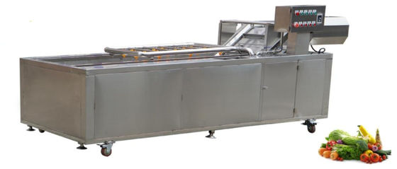 1500Kg / h ماكينات تصنيع الأغذية ناقل الحركة سلسلة معدات غسل الخضروات