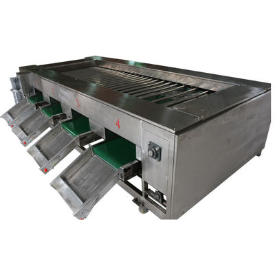 2000kg / h آلات تجهيز الأغذية ، معدات فرز الخضروات والفواكه